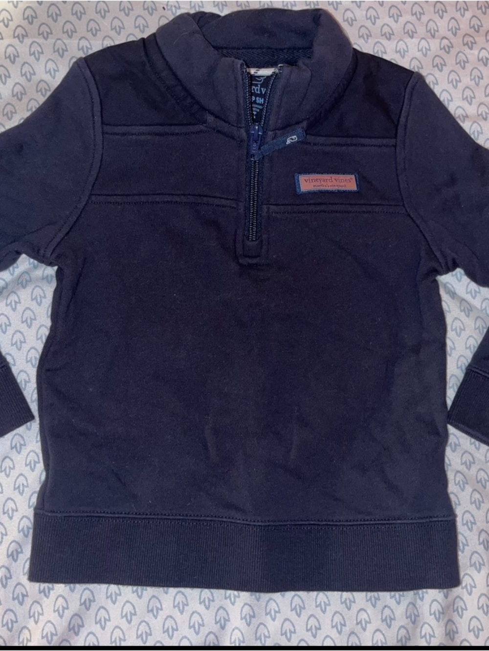 Vineyard Vines Navy Kids Half-Zip Pullover Sweatshirt boys